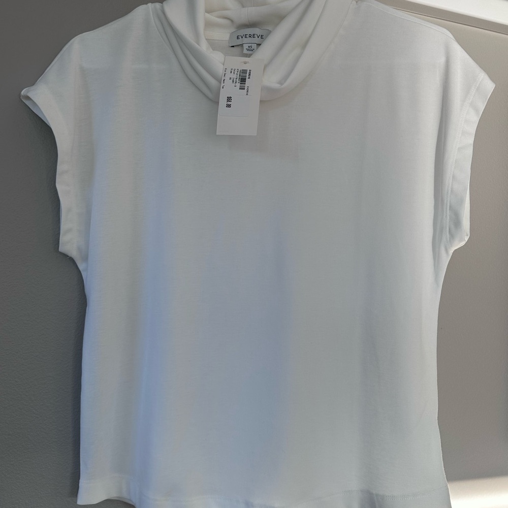 Evereve Cream Cowl Neck Blouse NWT